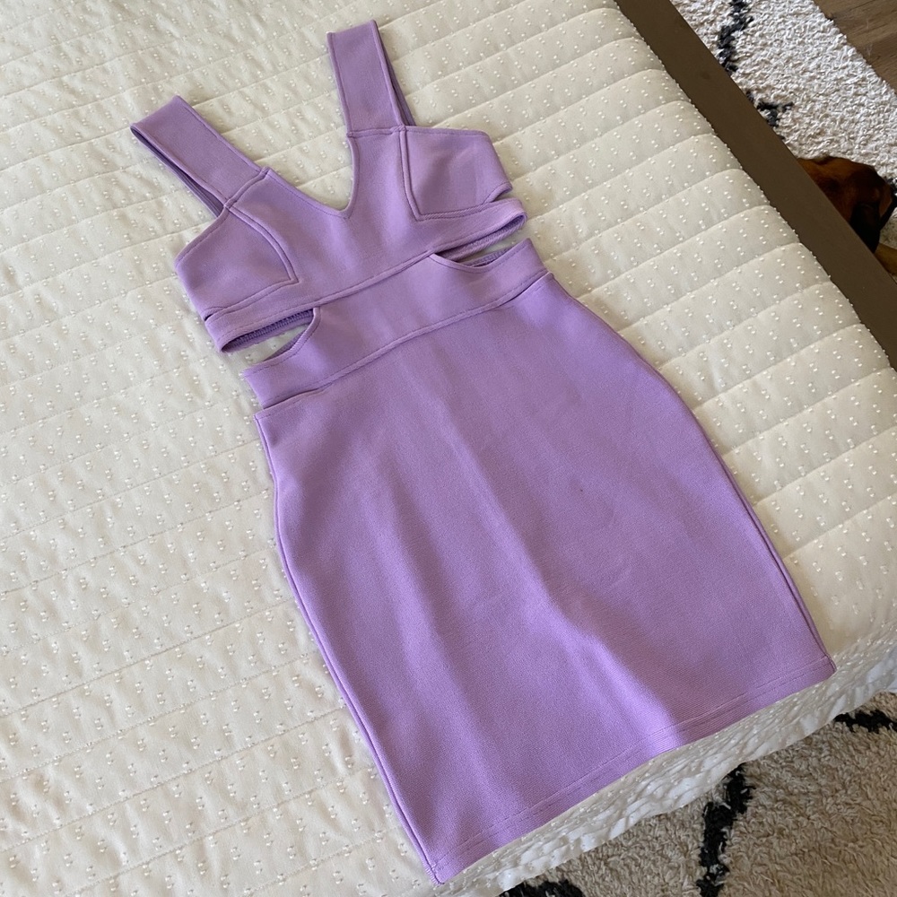 Lavender Tobi bodycon bandage dress
